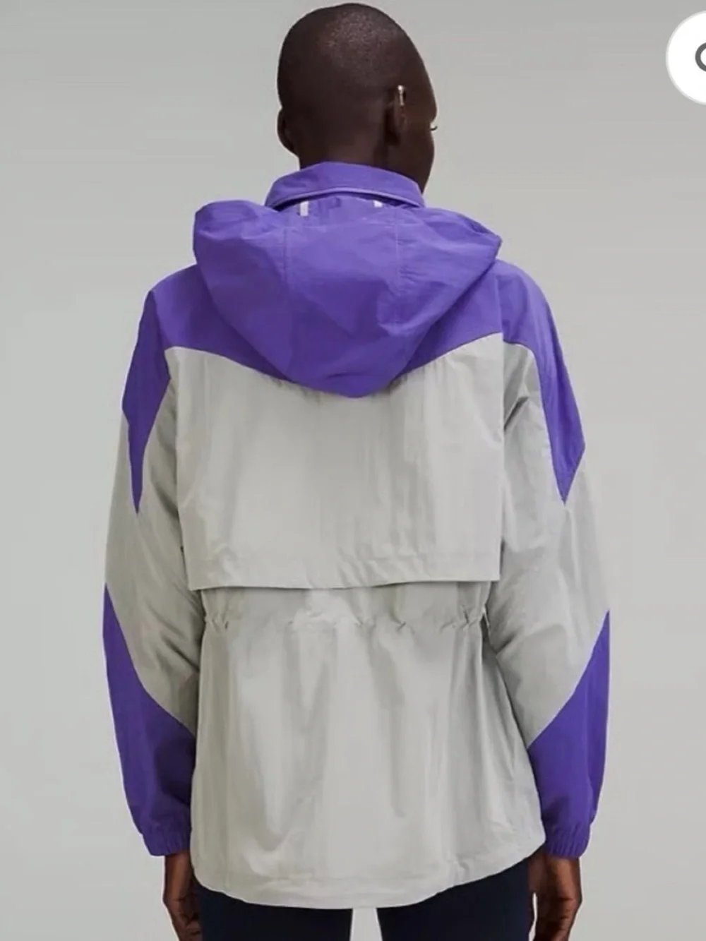 NEW Lululemon Women’s Evergreen Anorak Jacket Charged Indigo / Seal Grey Size 2